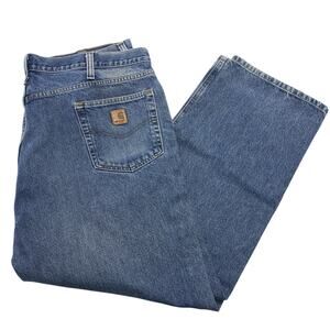 Carhartt B460 DPS Jeans Mens 42x30 Relaxed Fit Denim RN14806 Workwear